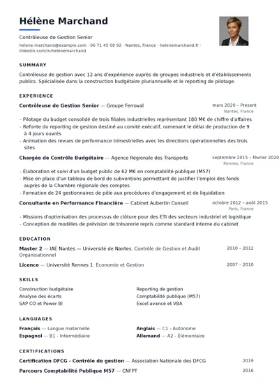 Trame resume template preview